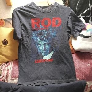 SZ M 1984 ROD STEWART 'CAMOUFLAGE' 1984 TOUR SHIRT VINTAGE